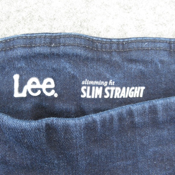 Lee Womens Petite Slim Fit Slim Straight Leg Pull On Jeans Dark Wash Size 6P - Picture 2 of 11
